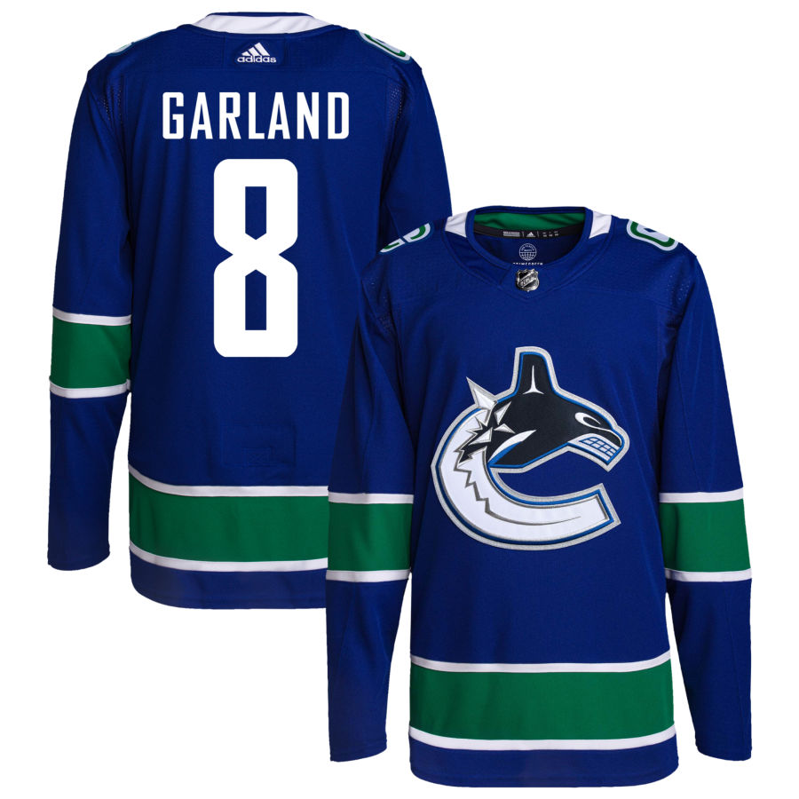 Conor Garland Vancouver Canucks adidas Home Primegreen Authentic Pro Jersey - Royal